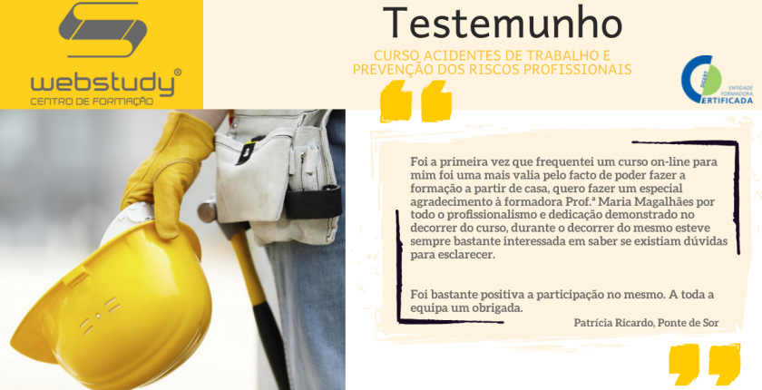 Testemunho Acidentes de Trabalho e Prevenção dos Riscos Profissionais