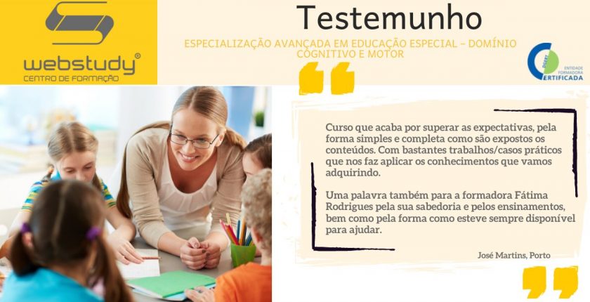 Especialização Avançada em Educação Especial – Domínio Cognitivo e Motor