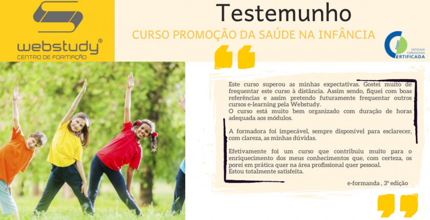 Testemunho Promoção da Saúde na Infância