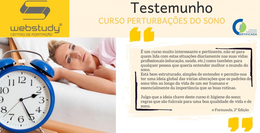 Testemunho Curso Perturbações do Sono